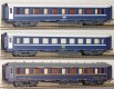 49124 LS Models Set of 3 Sleeping cars type WL F former CIWL in 1974 livery